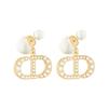 Classic Pearl CD Earrings Women Earrings E1654TRIRS-D301