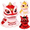 Exquisite Lucky Lion Dancing Art Toy New Year Home Decoration Lion Tabletop Decoration Lion Ornament Lion Sculpture for Gift