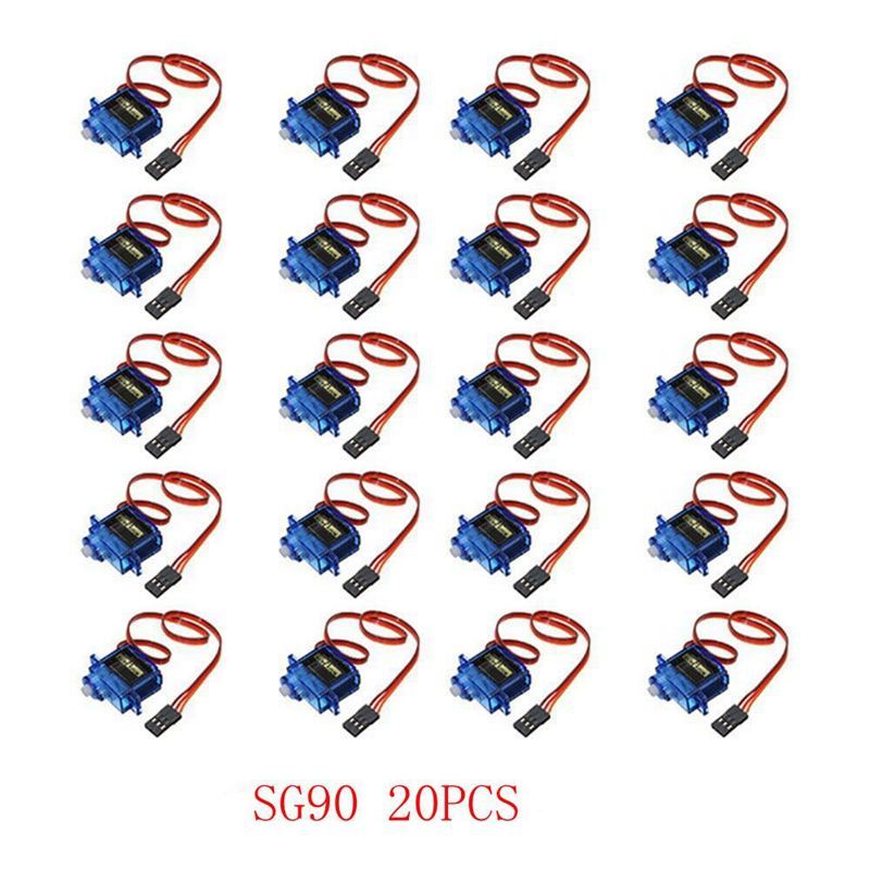 SG90 Mini Gear Micro Servo 9g 1.6KG Mini For RC RC 250 450 Airplane Helicopter Car Vehicle Boat Models Spare Parts 4/5/10/20PCS