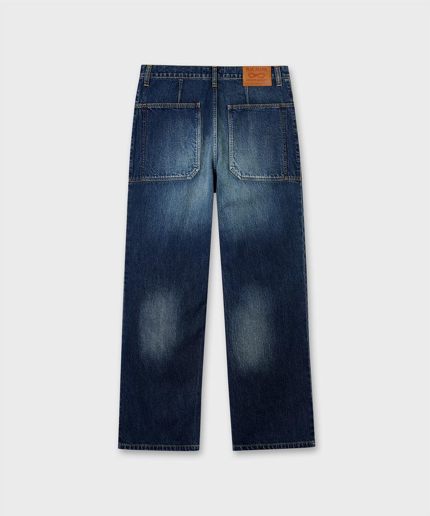 PLAC [Shiota Made] Gardener Straight Denim_Rust Washed