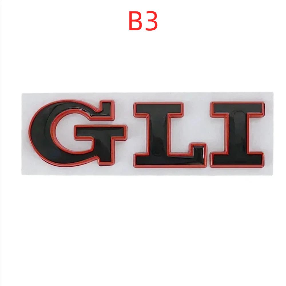 3D Metal Car Letters GLI Logo Rear Trunk Front Grill Badge Emblem Sticker Decals For MK2 MK4 MK5 MK6 MK7 MK8