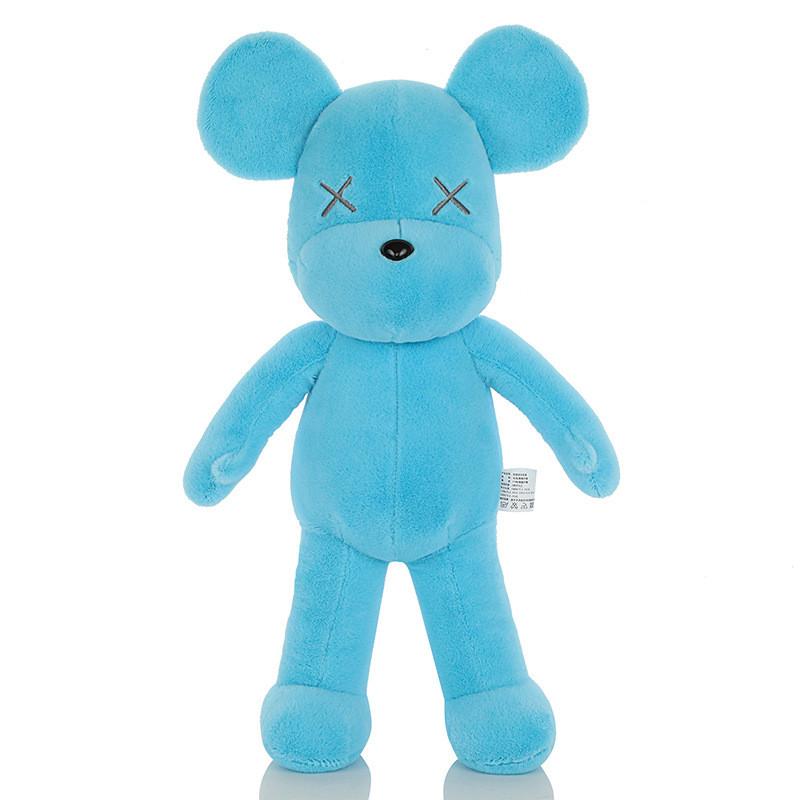 

Kids Bearbrick Plush Toy With Short Pile Material For Birthday Decor Present 30cm небесно-голубой