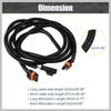 Fog Light Wiring Harness Kit 56045501AC for Dodge for Ram 1500 2500 3500 4500 5500 Truck 2002-2008 Left Right Side Replacement Car Parts