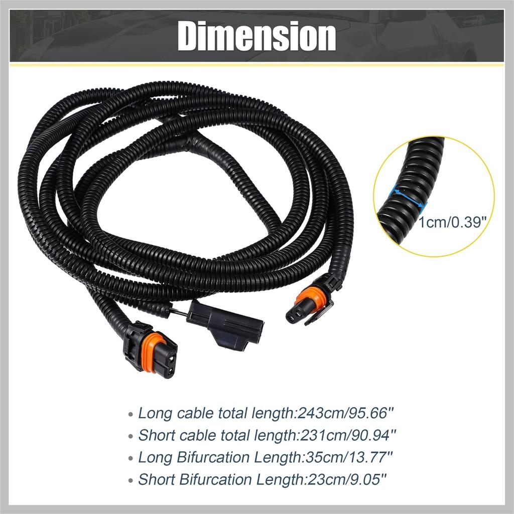 Fog Light Wiring Harness Kit 56045501AC for Dodge for Ram 1500 2500 3500 4500 5500 Truck 2002-2008 Left Right Side Replacement Car Parts