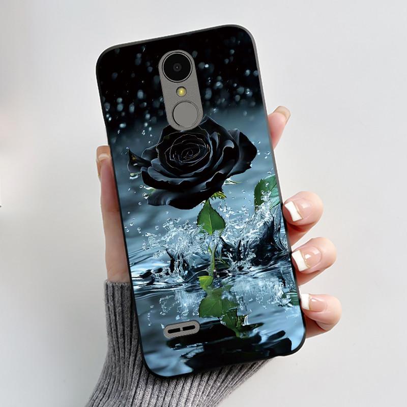 Casing For LG K4 2017 X230/LG K8 2017 X300 Slim Case Aesthetic Luxury Cute Cool Boys Girls Black Matte Soft Silicone Back Cover