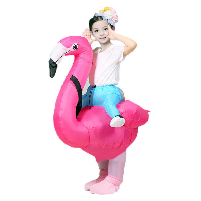Cross-Border Rooster Riding Inflatable Costume - Cartoon Animal Mount for Halloween Party Pranks One Size