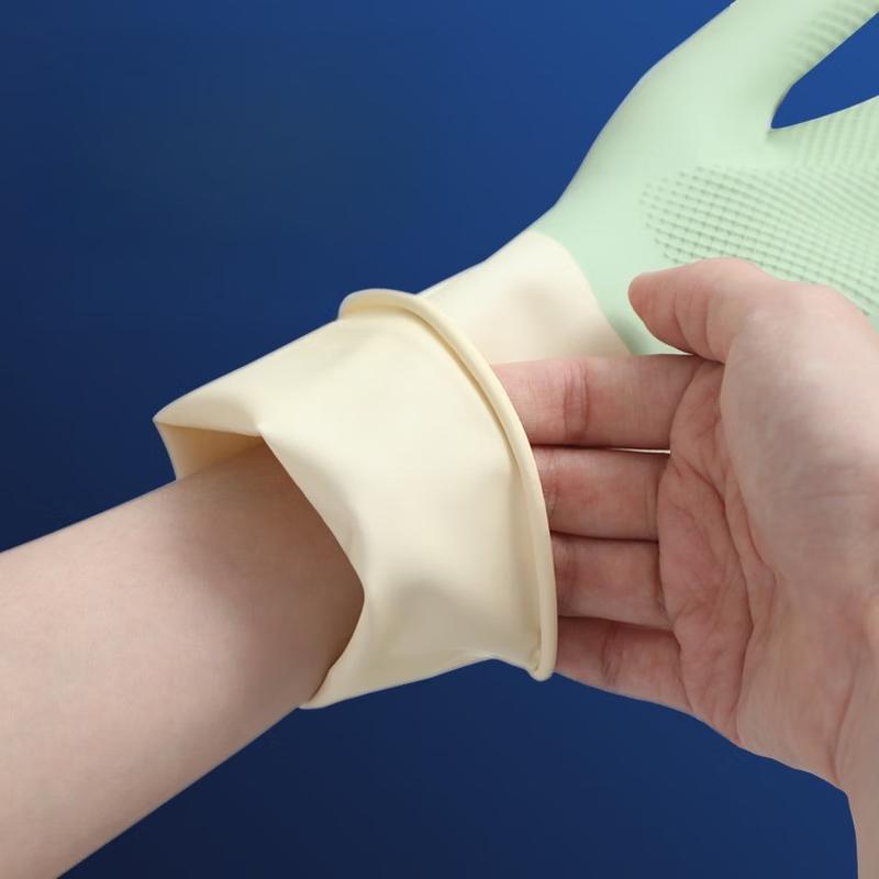 Reusable Latex Dishwashing & Cleaning Gloves
