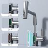 Waterfall Temperature Digital Display Basin Faucet Lift Up Down Stream Sprayer Bathroom Hot Cold Water Sink Mixer