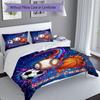 3PC Custom Name Sports Ball Fusion Bedding Set Printed  Bedding Set Duvet Cover Closure Includes 1 Duvet Cover & 66 Pillowcases for Bedroom
