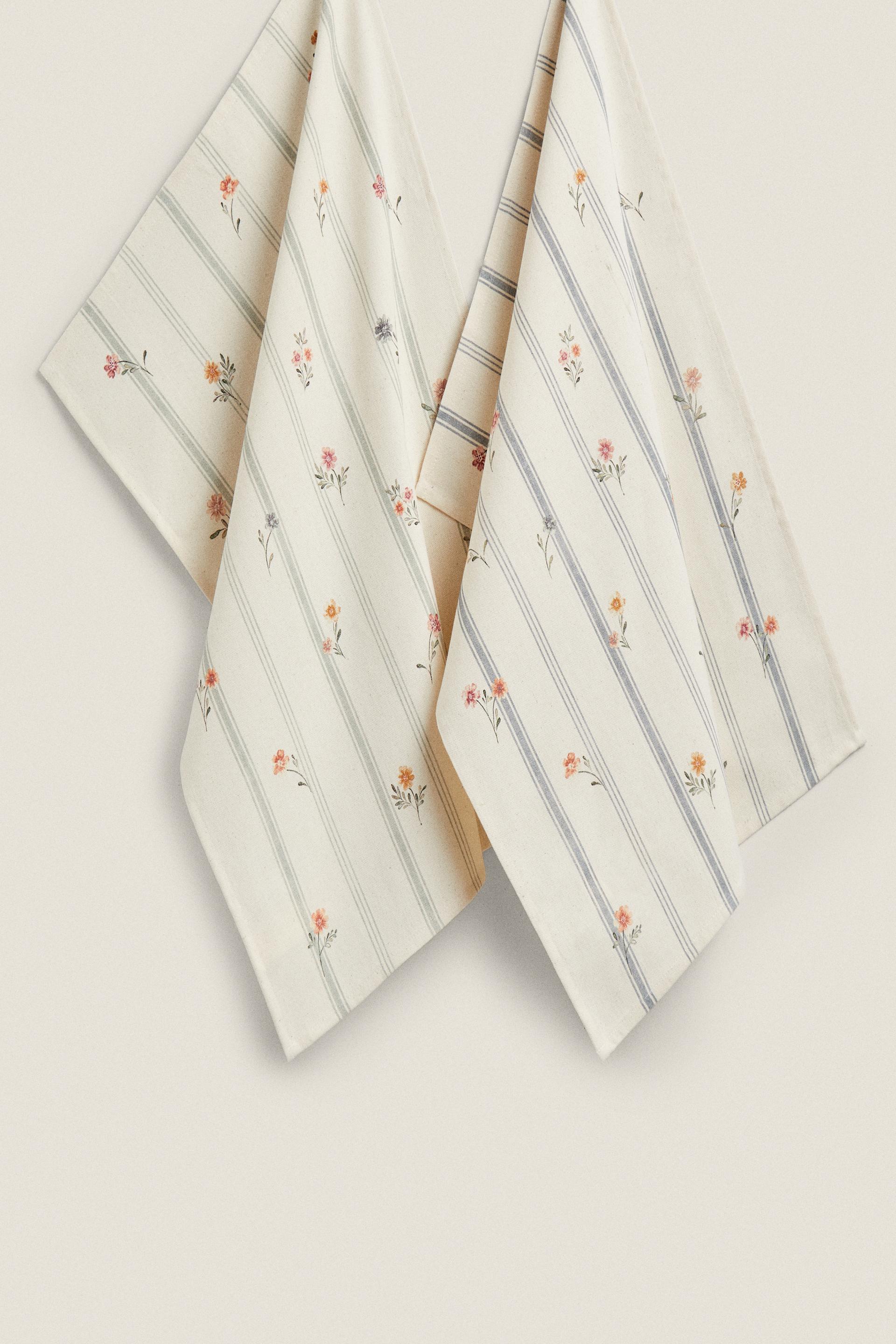 

ЧАЙНЫЕ ПОЛОТЕНЦА С ЦВЕТОЧНЫМ ПРИНТОМ (УПАКОВКА ИЗ 2)