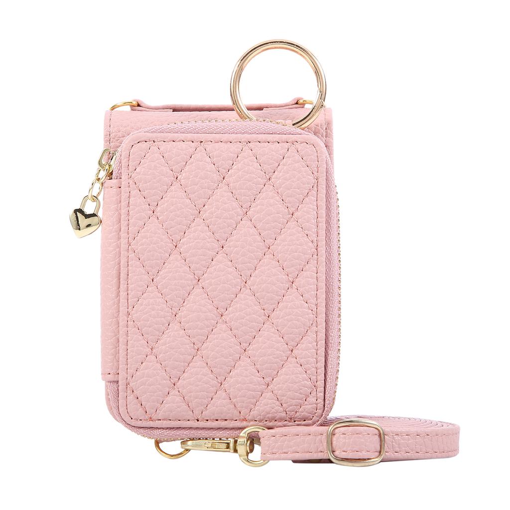 Zipper Cards Solt Wallet Leather Ring Holder Case For Samsung Galaxy Z Flip 7 FE 6 5 4 3 5G Lanyard Bag Purse Crossbody Cover