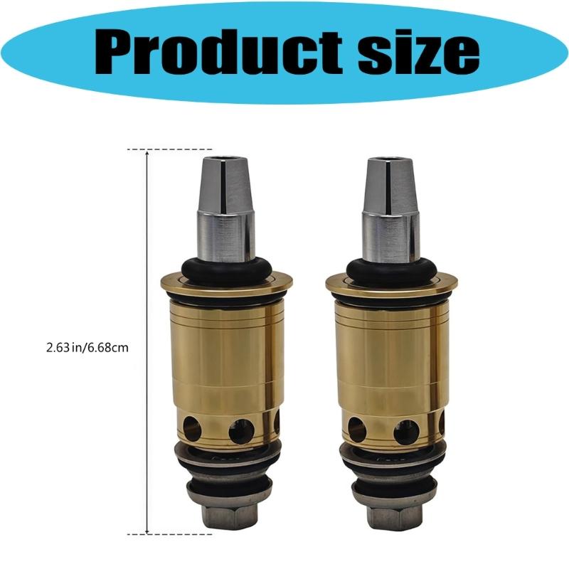 Ceramic Water Faucet Cartridge Set 1-099XTJKABNF & 1-100XTJKABNF 1/4 Turn Compression Cold & Hot Cartridge Kit