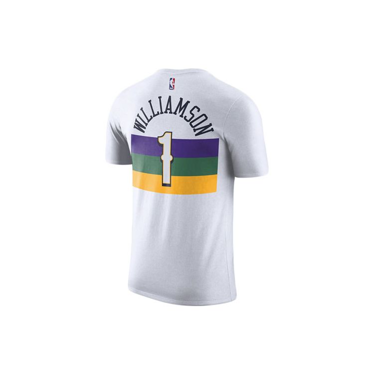 Nike Dri-Fit NBA New Orleans Pelicans T-Shirt Men Tops White BV8780-106