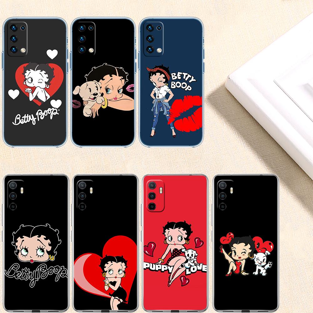 UP10 B-Bettys Art B-Boops Transparent Phone Case for Samsung Galaxy A04 A04S A14 A23 A34 A54 M23 M33 M52 M53
