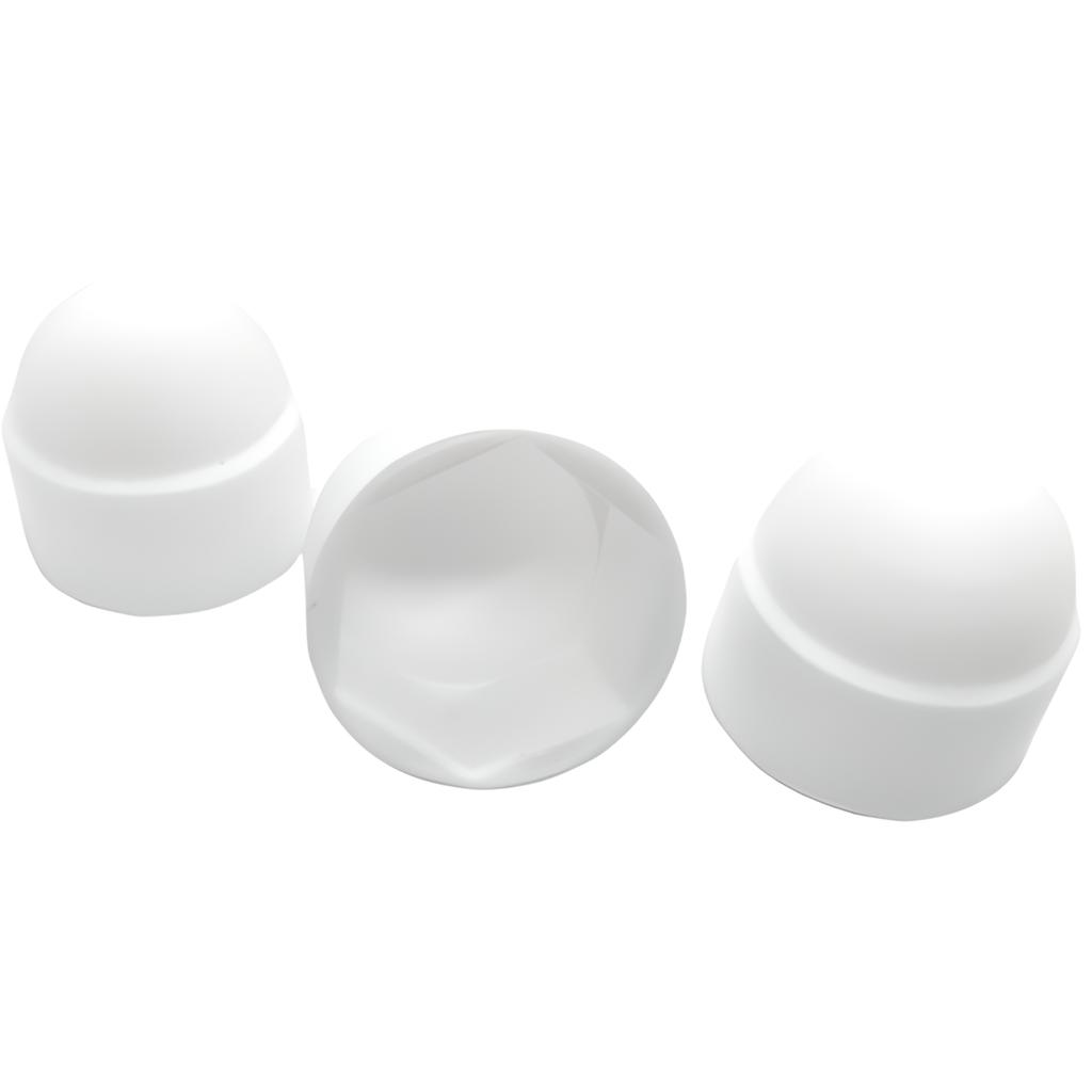 Cover Cap, Screw Cover, M10/17, 100 PCS, WHITE