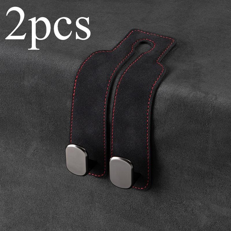 1/2pcs Universal Car Seat Headrest Hooks 2 in 1 Car Seat Back Hook for Purse and Bag Backpack Double Hook Car Seat Hanger