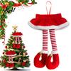 Holiday Gift for Car Lovers 2026 Christmas Mirror Hanging Ornament, Funny Dangling Legs Pendant Creative Pendants with Lanyard Tree Backpack And Door
