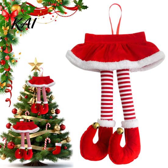Holiday Gift for Car Lovers 2026 Christmas Mirror Hanging Ornament, Funny Dangling Legs Pendant Creative Pendants with Lanyard Tree Backpack And Door