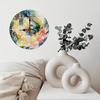 Silent Non-Ticking 25cm Round Wood Wall Clock for Bedroom and Library