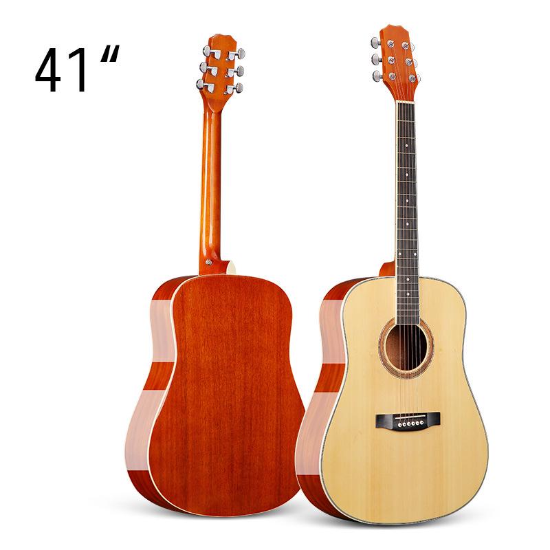 36/40/41 Zoll Anfänger Folk Akustikgitarre - Einsteiger Unisex Übungsinstrument