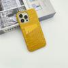 Crocodile pattern is suitable for Apple 15/17/16 mobile phone case insert card 16pro change bag 16promax portable 7