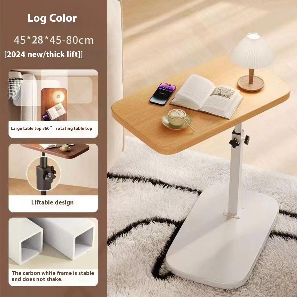 Höhenverstellbarer, drehbarer Beistelltisch, multifunktionaler, leichter Sofa-Beistelltisch, Kaffee-/Teetische, beweglicher Schreibtisch für das Wohnzimmer