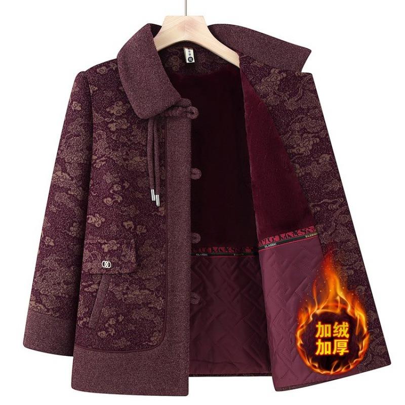 New Grandma Top Winter Mom Mink Coat Middle Old Man Old Lady Velvet Warm Thickened Clothes Women