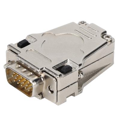 DSUB Serial Connector Flame Retardant 15 Pin Male with Metal Shell DB15P M180