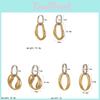 Geometriska rostfria örhängen för kvinnor sommarmodesmycken
