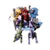 Deformation Dinosaur Warrior Children Toys Assembled Robot Dinosaur Team Model 5 In 1 Dinosaur Fusion Set Toys For Boy Kid Gifts