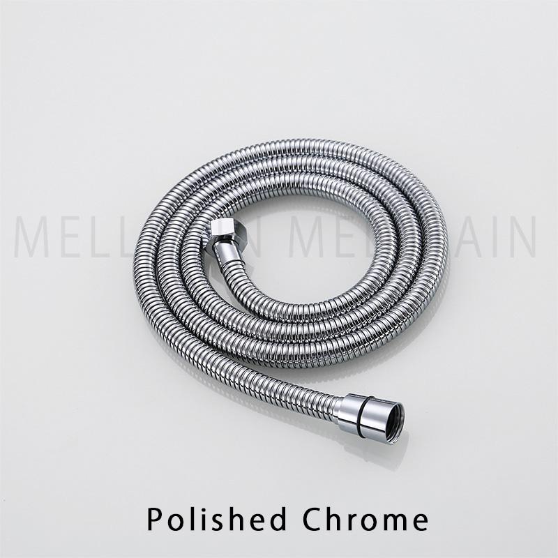 High Quality Black Shower Hose Bathroom Fitting Stainless Steel Soft Bath Tube 1.5 Meter Water Pipe Chrome,Burshed Gold,Grey,ORB