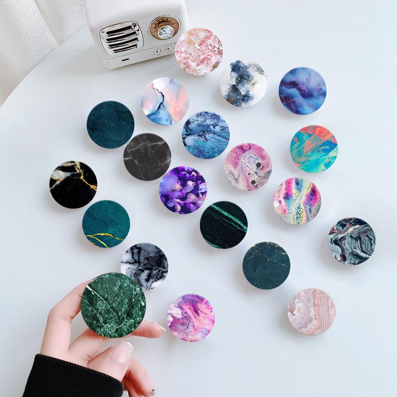 Artistic Quicksand Support Holders Supports For Mobile Tablets Retractable Finger Grip Holder