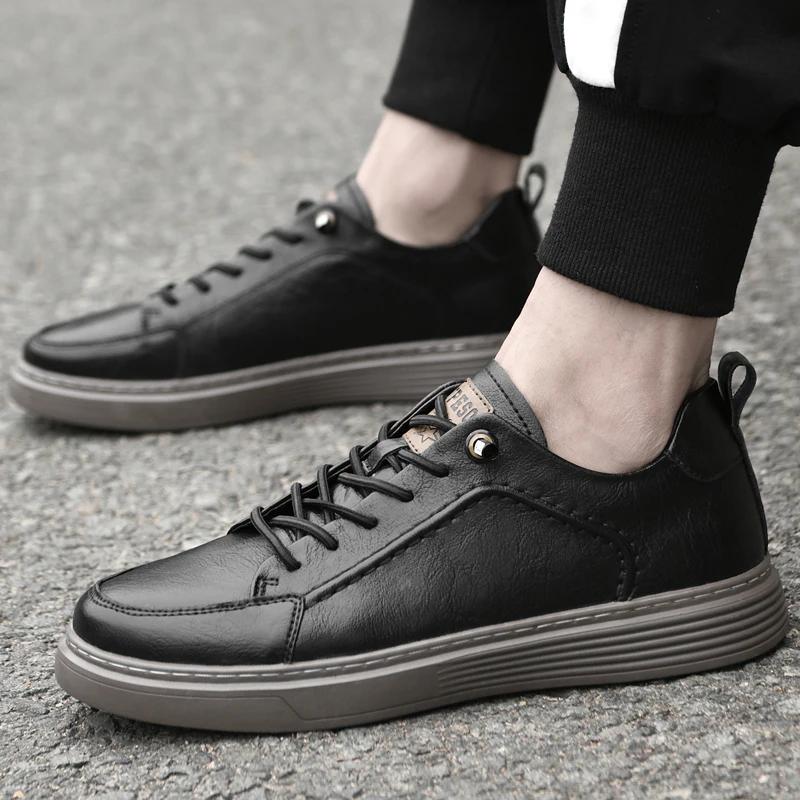 High Quality Leather Men Oxford Shoes Lace Up Soft Soled Outdoor Sports Shoes Brand Loafers Genuine Leather Comfort Travel Shoes