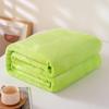 Solid Color Flannel Blanket - Summer Sofa Nap Cover, Coral Fleece Bed Sheet, Gift Blanket