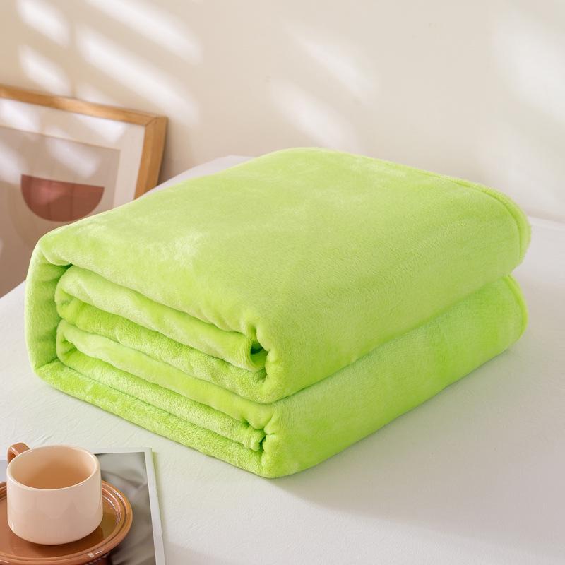 

Однотонное фланелевое одеяло - Летнее покрывало для дивана, флисовая простыня, подарочное одеяло 150x200cm / ~600g