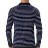 Men's high-end golf striped polo shirt t-shirt men's lapel Paul shirt long sleeve tops