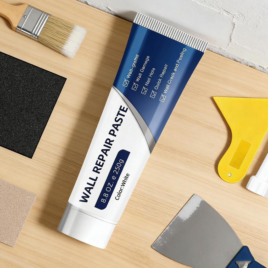 Drywall Repair Kit with Scraper, Fast-Drying Wall Crack Filler & Hole Putty Easy Sandable Multi-Surface Patch for Walls Ceilings