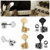 2L2R/4L/4R/1L3R/3L1R Open Gear Bass 4 String Tuners Tuning Pegs Keys Machine Heads For Bass Guitar Chrome Gold Black