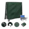 Outdoor Table Tennis Table Waterproof And Dustproof Ping Pong Table 165 X 70 X 185 Cm Green