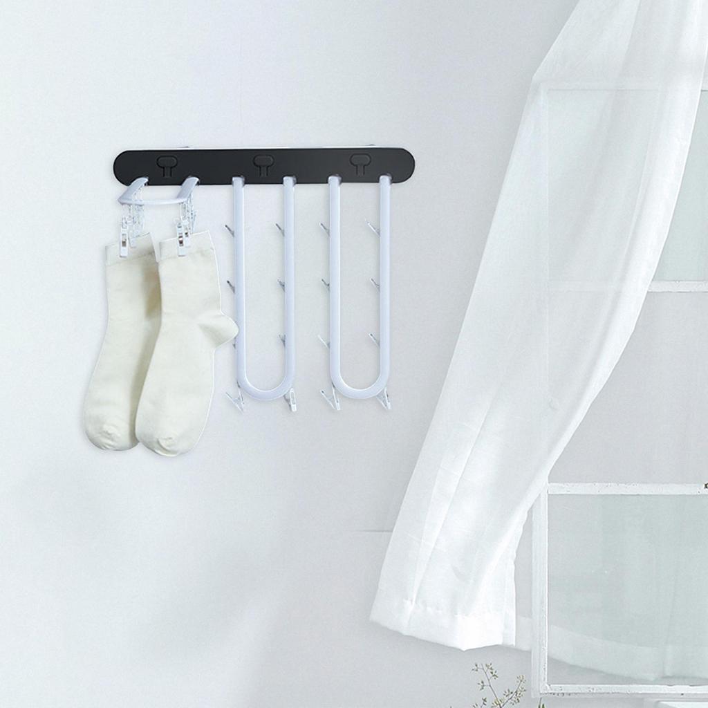 er Wall Mounted Plastic Multifunctional Drying Racks for Laundry Washing Storage Belts Bedroom Dorm