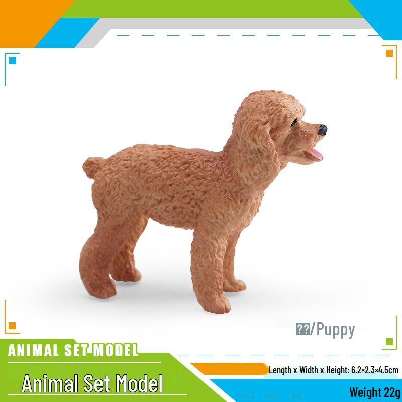 Cross-Border Dog Model Toys: Dalmatian, Sheepdog, American Bully, Great Dane, Saint Bernard, Puppy, Mixed Breed