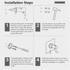 AEE4-Crystal Towel Hook, Robe Hooks, Bathroom Hand Towel Wall Hanger For Clothes Closet Wall Mounted Kitchen