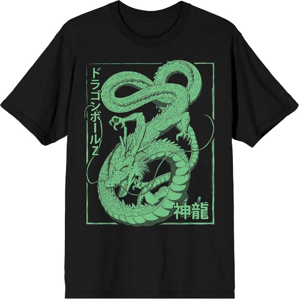 Dragon Ball Z Shenron Men s Black Short Sleeve Graphic Tee S чёрный