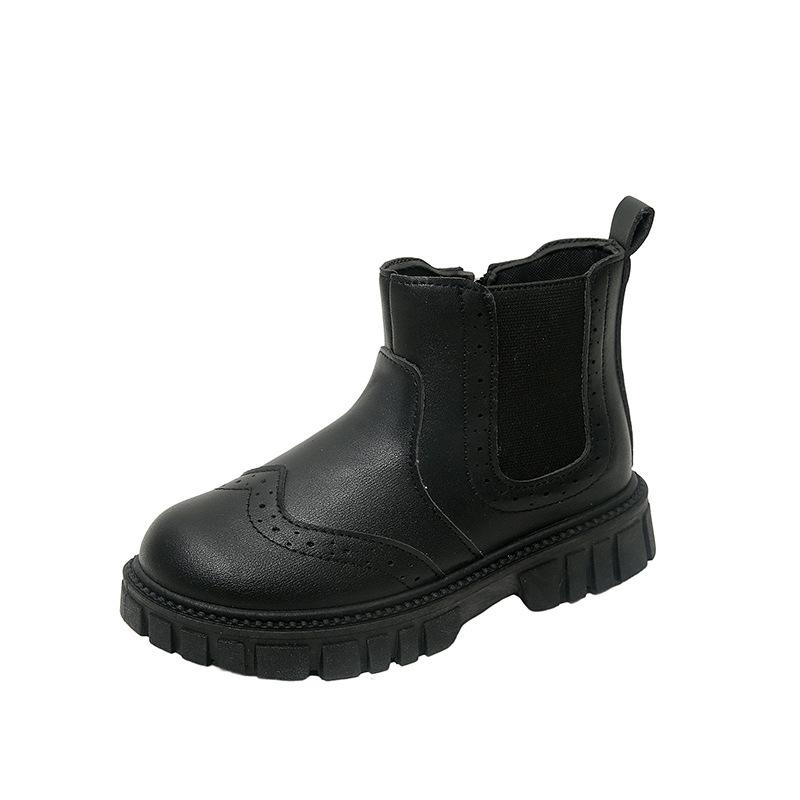 Girls Martin Boots Children's Fashion British Style Short Boots 2025 Spring and Autumn New Girls Single Boots Middle and Older Children's Leather Boot