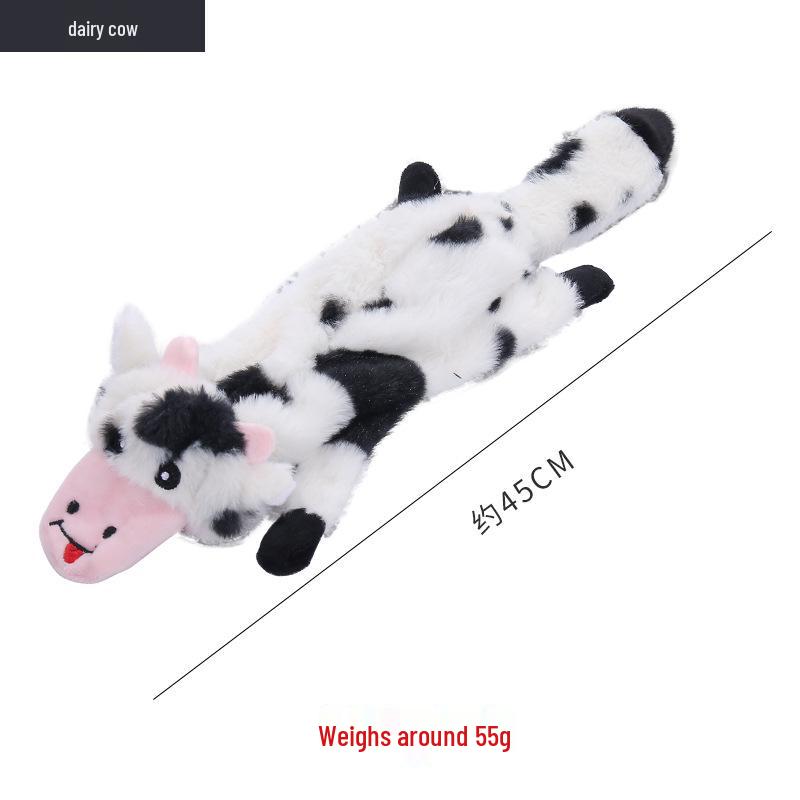 Leather Shell Interactive Chew-Resistant Plush Dog Toy