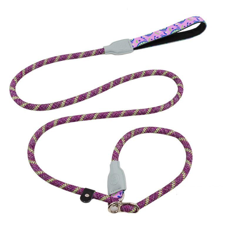 Classic Heavy Duty Slip Lead Dog Leash,Dog Training Leash with Metal Stopper,Durable No Pulling Dog Lead Leashes with Comfortable Handle