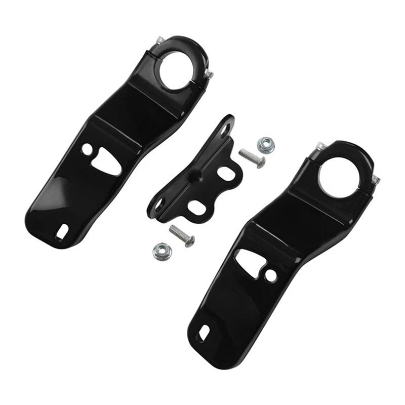 A28G-Vivid Black Mount Bracket Front Fairing Support Fit For Low Rider ST -2025