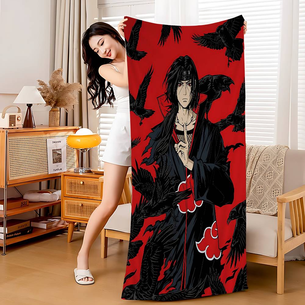 Cool W-Uchiha Itachi-H Beach Towel For Kids Personalized Bath Towel Pool Towel Vacation Gift Picnic Towel Party Gift
