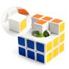 3.3CM Third-order Solid Color Rubik's Cube, Puzzle Rubik's Cube, Science and Education Toys Professional Glossy Competition Rubik's Cube Block