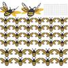 36 Pcs 3D Bee Stickers for DIY Carfts 2 Sizes Tiny Bee Wall Decor for Party Home Office Fridge Windows Decorations Charms Pendants